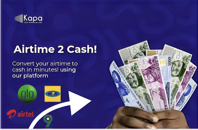 how to convert airtime to cash - kapa